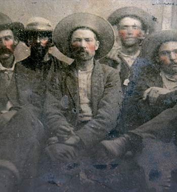 Wild West style portrait of a group of men
